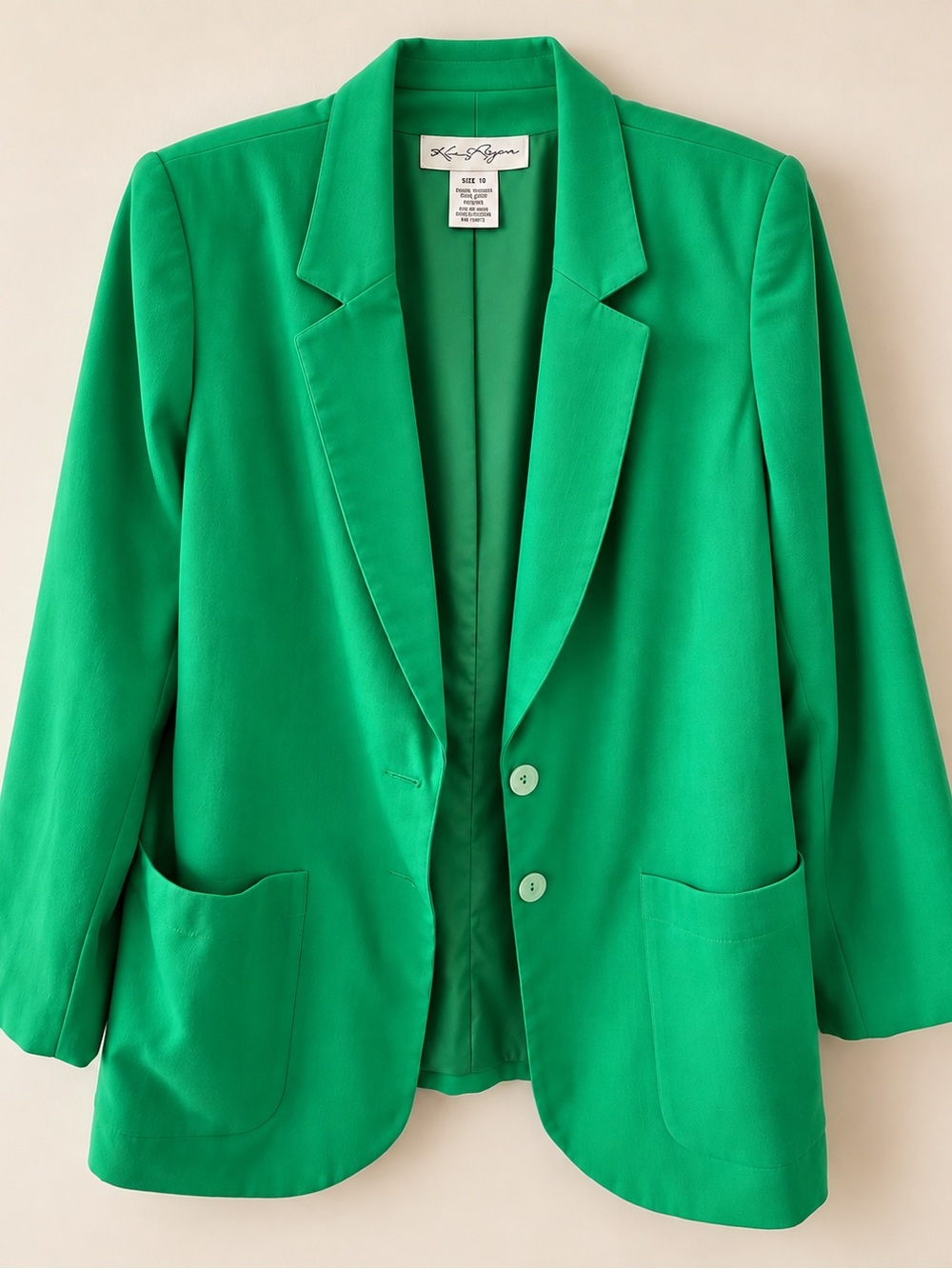 Kim Rogers Emerald Green Women's Tailored Blazer